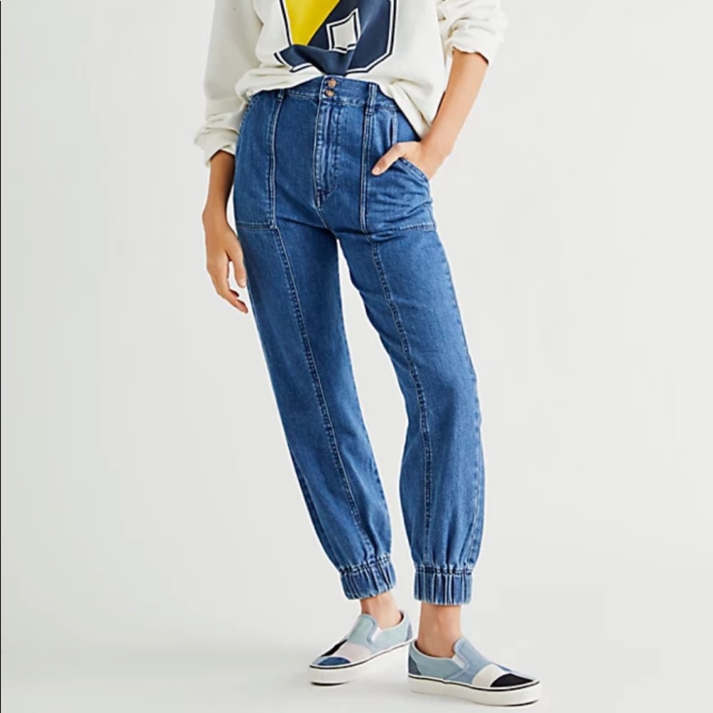 BOYISH - Nico High-Waisted Utility Jogger Jeans size 24